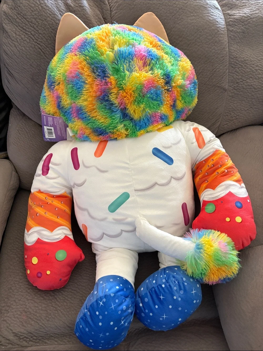 Rainbow “Cookie Bobbie” Hooded Sprinkle Monster Plush